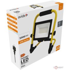 Avide LED Reflektor Slim SMD 50W állványos 1.5m NW 4000K
