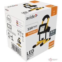 Avide LED Akkumulátoros Reflektor 120° N