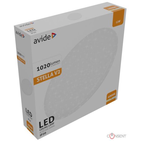 Avide LED Mennyezeti Lámpa Stella V2 12W 280*65mm NW 4000K