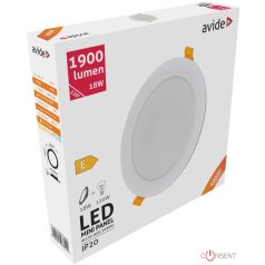 Avide LED Beépíthető Kerek Mennyezeti Lámpa SMD2835 Plasztik 18W NW 4000K