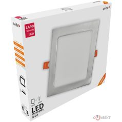 Avide LED Beépíthető Négyzetes Mennyezeti Lámpa ALU Szatén Nikkel 18W NW 4000K