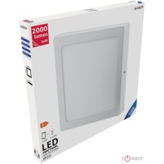 Avide LED Falra Szerelhető Négyzetes Mennyezeti Lámpa ALU 24W CW 6400K