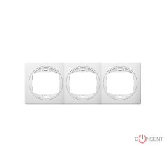 keret, 3-as, vízszintes, CLASSIC, fehér