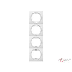 keret, 4-es, függőleges, CLASSIC, fehér