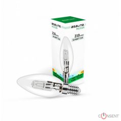 Kép1: Halogén Izzó C35 gyertya E14 18W 2800K (210 lumen)