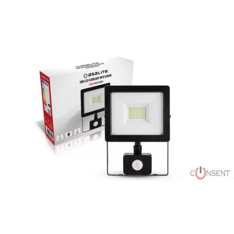 ASALITE FÉNYVET5Ő 6500K 30W LED MOZG.ÉRZ