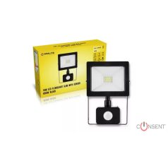 Asalite LED Reflektor Slim 10W 4500K (800 lumen) + Mozgásérzékelő Szenzor