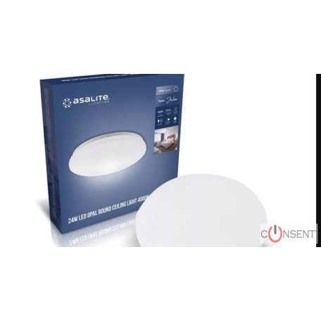 Asalite LED 24W 4000K Mennyezeti Lámpa Kör Opál Búra Julia