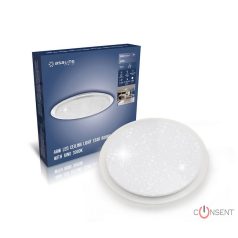 Kép1: Asalite LED Mennyezeti Lámpa LILY 48W 3000K(4320 lumen) Kerek/Csillagos Gyűrűvel