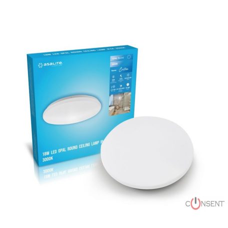 Kép1: Asalite LED Mennyezeti Lámpa Cristina IP44 18W 3000K (1810 lumen) Kerek