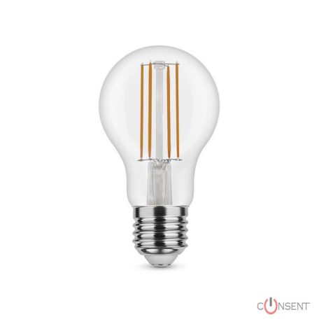Kép1: Asalite LED Izzó A60 filament gömb E27 7W 4000K (806 lumen)