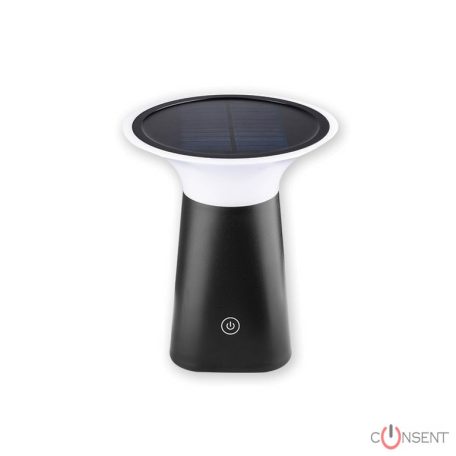 Kép5: Asalite LED Napelemes Kültéri Asztali Lámpa IP65 5W 3000K (120 lumen)
