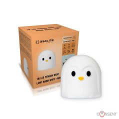 Kép1: Asalite LED Éjjeli Lámpa Pingvin 1W