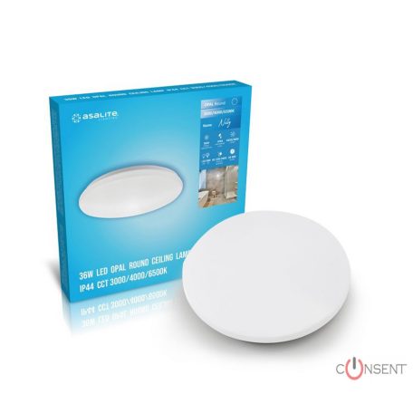 Kép1: Asalite LED Mennyezeti Lámpa Nelly IP44 36W (3800 lumen) Kerek CCT