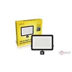 Asalite LED Reflektor Slim 100W 4500K (9000 lumen) + Mozgásérzékelő Szenzor