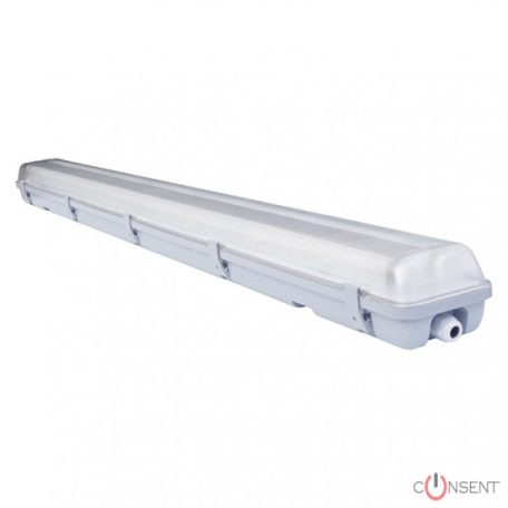 Por- és páramentes armatura 2x120cm T8 Ledre előkészített 3 részes IRIS-JF236