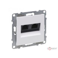 Suno 2xRJ45 (Internet) aljzat UTP CAT5e fehér