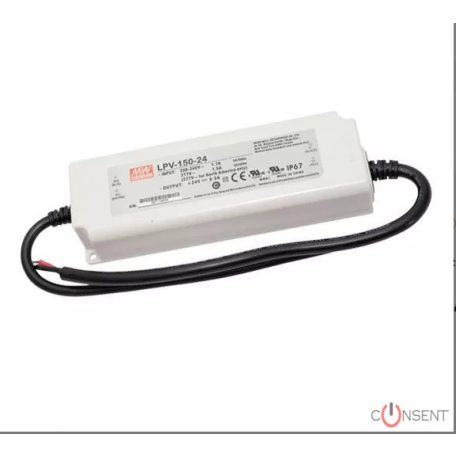 MW LPV-150-24 IP67 191X63X37.5 MM 24V DC