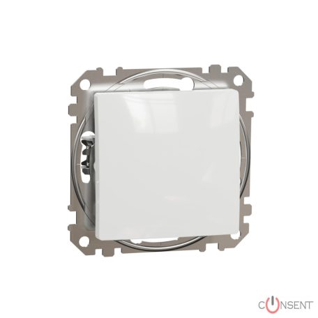 SEDNA Váltókapcsoló, rugós bekötés, 10AX, (106), fehér