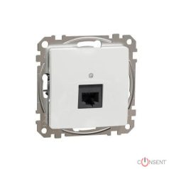 SEDNA 1xRJ45 Cat5e UTP aljzat, fehér