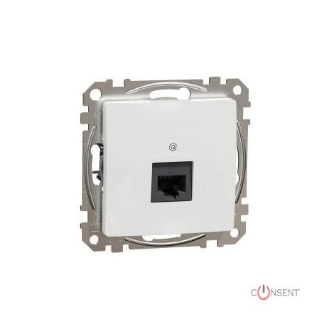 SEDNA 1xRJ45 Cat5e UTP aljzat, fehér