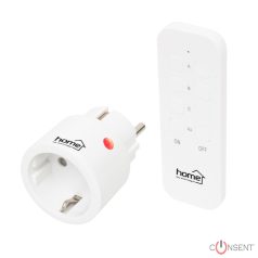 Távirányítható mini hálózati aljzat szett. 2300 W. 1aljzat+ távirányító