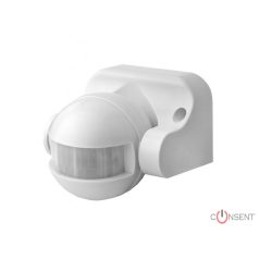 ULTRATECH MOZGÁSÉRZÉKELŐ. INFRAVÖRÖS. 300/1200W. 180°  FALRA SZERELHETŐ. 12M .3-2000LUX. IP44. FEHÉ